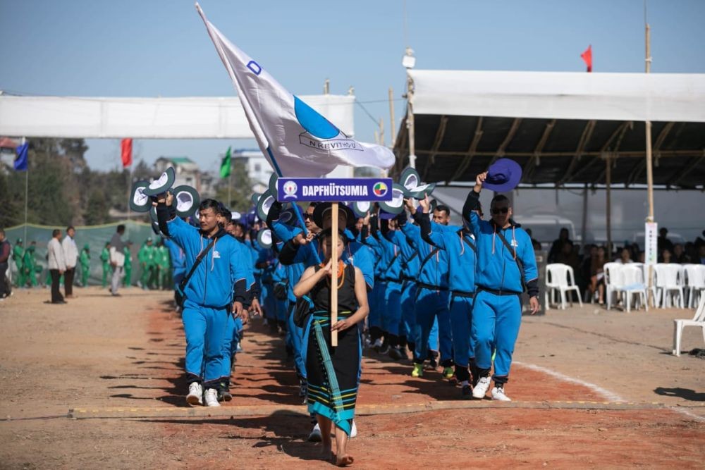 Players arrive at the 66th KVSA Meet at Kewhiemia ground, Ziekezou on January 13.